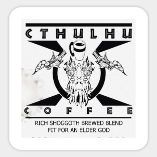 Cthulhu Coffee Sticker